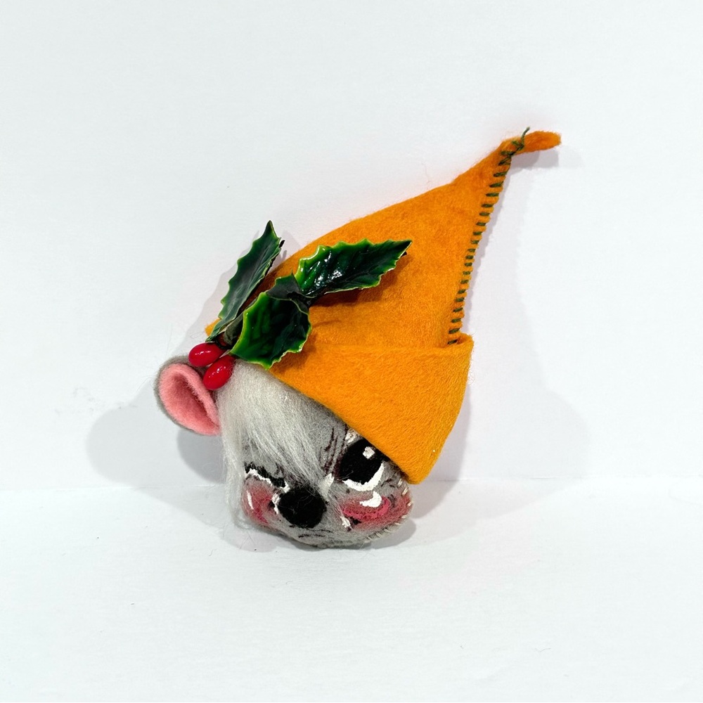 Vintage Annalee Mobilitee Christmas Mouse Pin Ornament